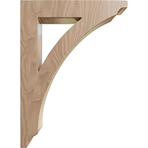 Ekena Millwork Bktw01X06X09Thgm Small Thorton Wood Wood Brackets, 1 3/4"W X 6 1/2"D X 9"H , Mahogany #TOP2