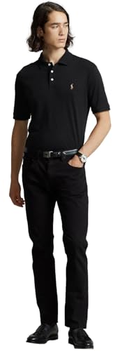 Image of POLO RALPH LAUREN Men Medium Fit Interlock Polo Shirt, PoloBlack, M