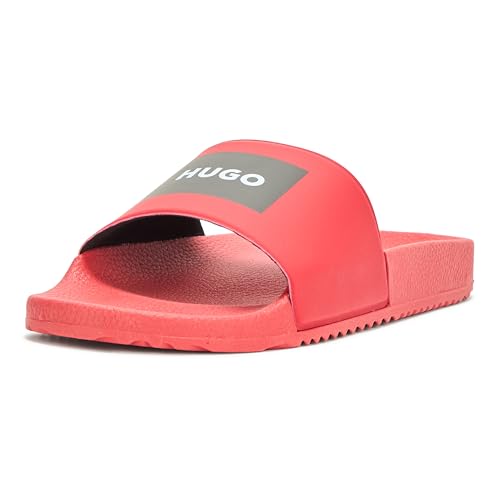 Image of HUGO mens Big Logo Label Slide Sandals