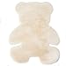 erddcbb Tappeto a forma di orsacchiotto, super morbido, a pelo lungo, morbido, a forma di orso, per camera da letto dei bambini, soggiorno, in tinta unita, lavabile, facile da asciugare, antiscivolo