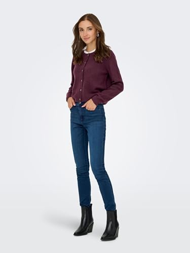 JDY Damen Jdychloe Life L/S Cardigan KNT Noos, Winetasting, XL – Ansicht 5