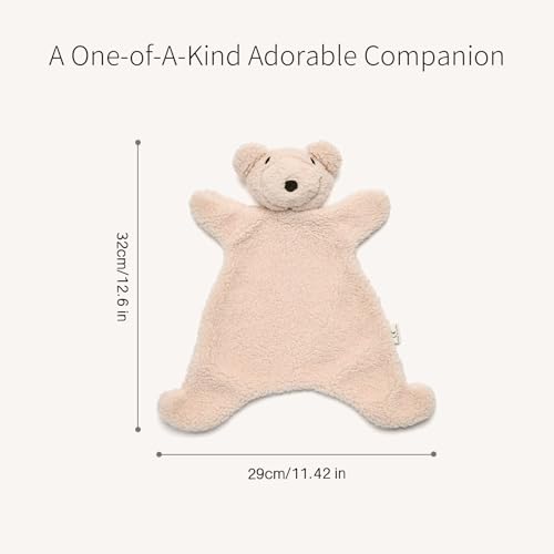 Image of Loveys for Babies,Snuggle Stuffed Animals Toy Girl & Boy, Soft Security Blanket,Bear Lovey Comforter Toy for Babies 0-12months,Baby Gifts for Infant and Toddler(White Bear)