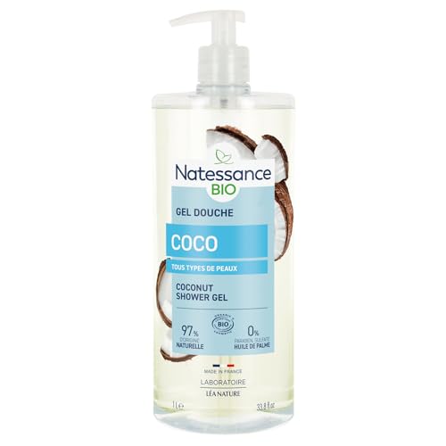 Natessance gel douche rafraîchissant eau de coco 1L
