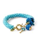 Pulsera Kumihimo Boho Hecha a Mano con Cristales, Brazalete Ajustable Resistente al Agua, Accesorio de Playa, Regalo para Mujer, Joyera Bohemia de Verano