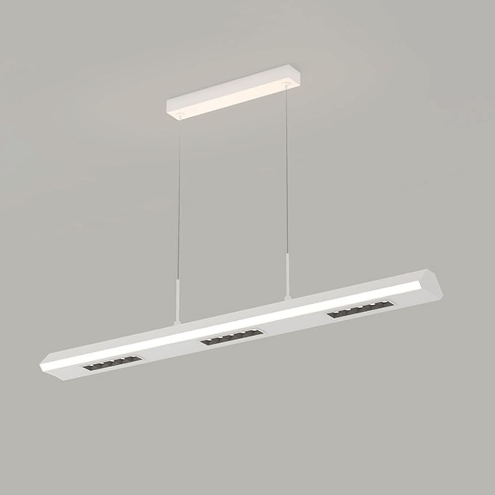 HYJAUSXB Ceiling Light Chandelier Modern Simple White Variable LED Height Adjustable Hanging Lamps Used for Restaurant Bar Kitchen and Island