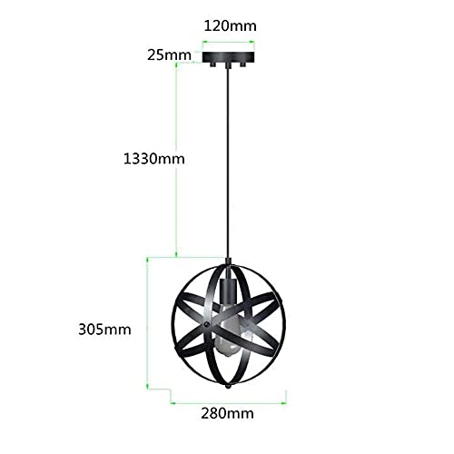 Lámpara de suspensión industrial E14 con techo ajustable tipo araña 5