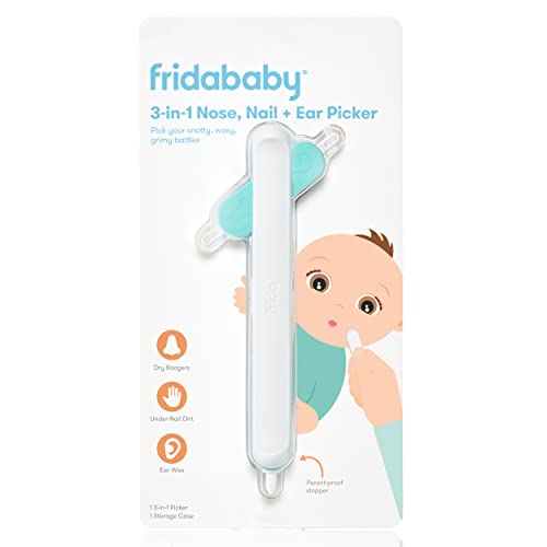 Image of Frida Baby 3-in-1 Nose, Nail + Ear Picker by The Makers of NoseFrida The SnotSucker, Safely Clean Baby's Boogers, Ear Wax & More