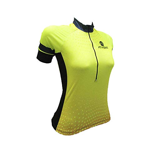 CONJUNTO CICLISMO FEMININO AMARELO FLUOR Amarelo, M