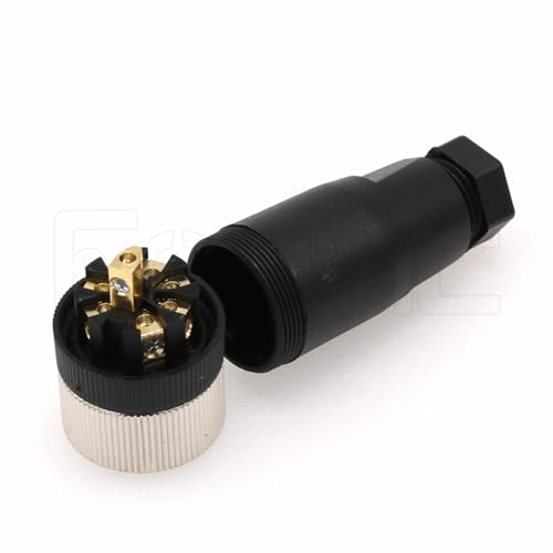 Image of M12 8 Pin Female A Code Sensor Aviation Plug Industrial Circular Connector Waterproof IP67 12mm Connector Plug Cable Adapter