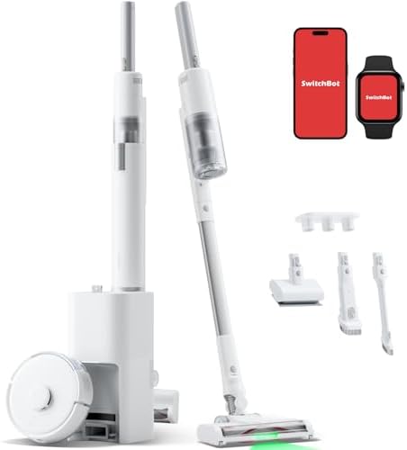 【3in1、超小型】 SwitchBot ロボット掃除機 K10+ProCombo コードレス掃除機 - 軽量 20000pa 自動ゴミ収集 水拭き応