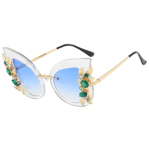 Fashion Sparkling Rhinestone Butterfly Sunglasses Women Luxury Brand Vintage Diamond Sun Glasses Ladies Rave Party Eyewear4