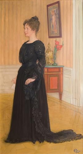 Carteles retro de Carl Larsson decoracion pared salon moderno cuadro Signe Thiel 60x90cm