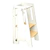 Modern toddler tower montessori kitchen step stool sleek modern design adjustable standing platform for kitchen counter whitewood modern standing tower  urban country home decor