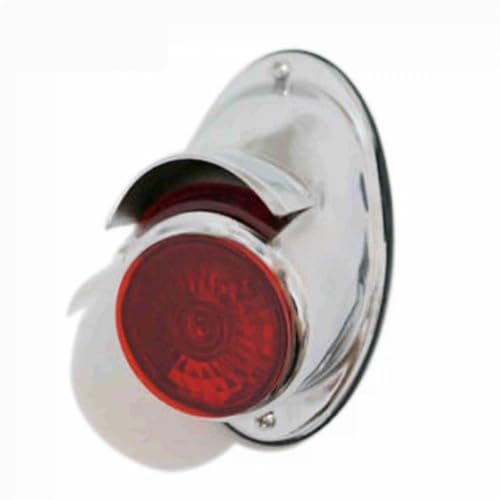 Luz trasera cromada para sidecar m72 r75 guardabarros vintage 4