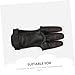 Toddmomy 2pcs Professional Wear-Resistant Archery Finger Guards Compact Three Finger Protector for Shooting Cowhide and Pu Material for Men Women Youth