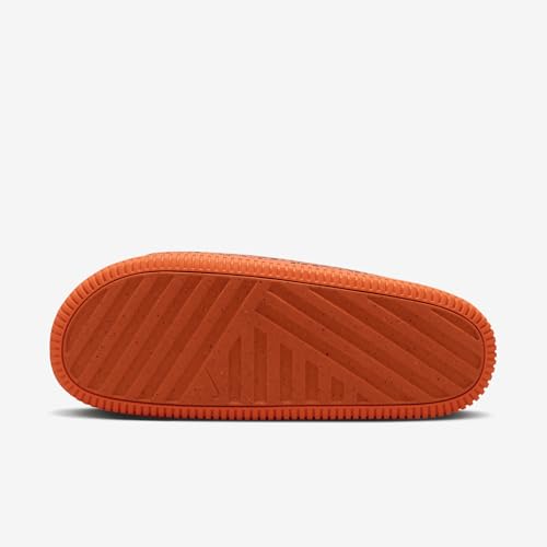 Nike Calm Electric Men's Slides (HF1067-800, Total Orange/Total Orange/Dark Obsidian) Size 93
