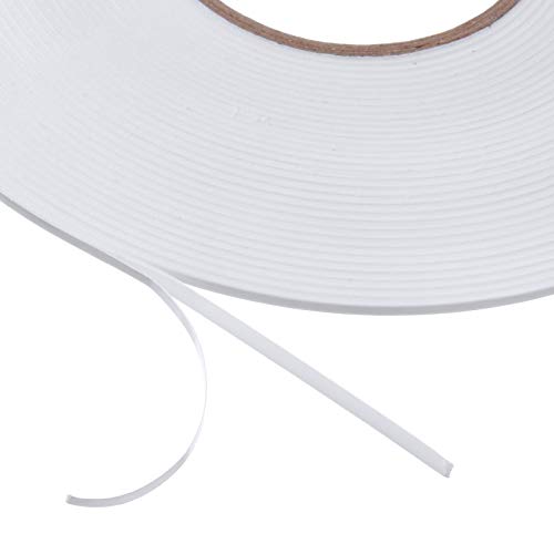 Image of Tatuo 2 Rolls Double Sided Foam Tape 1 /8 Inch by 50 Feet White PE Foam Tape Sponge Soft Mounting Adhesive for DIY Craft Picture Poster Hanging