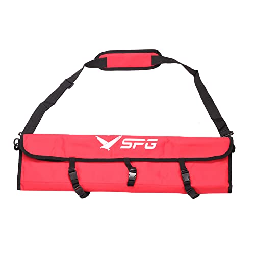 Fenjaner Archery Recurve Bow Accessories Bag Takedown Bow Case With Adjustable Shoulder Strap For Hunting Shooting (Red) #TOP6