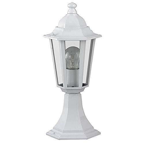 Luminaire Petit Lampadaire Extérieur Lanterne De Jardin Classique Lampe Sur Pied IP43 Blanc 2/2/801