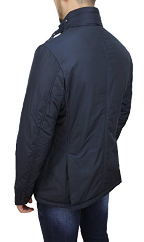 Giubbotto Piumino Uomo Sartoriale Blu Casual