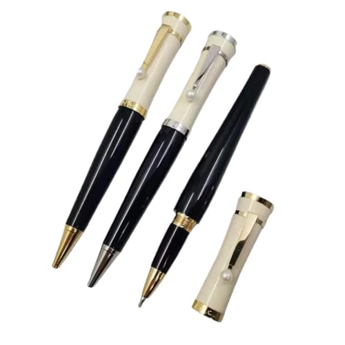 Stylo à bille de luxe avec pochette dorée à offrir pour les grandes occasions