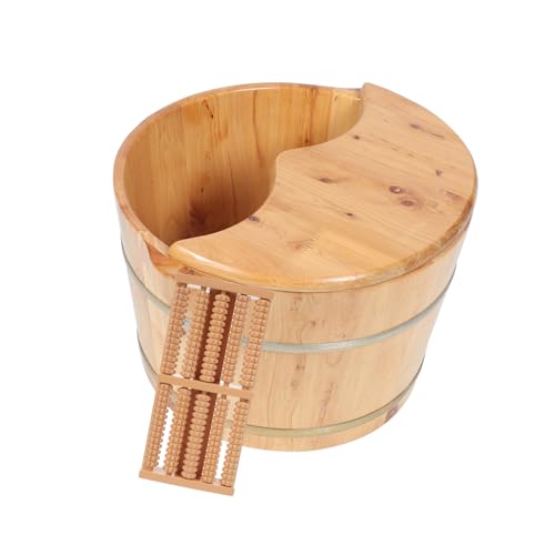 Bassine de bain de pieds en bois de relaxation quotidienne pour le bien-être