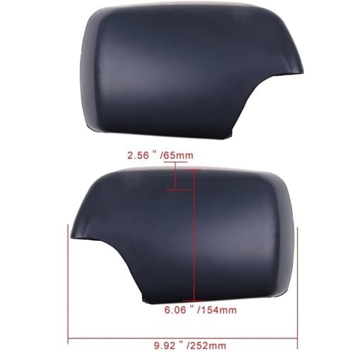 Boîtier du rétroviseur extérieur noir mat protection durable pour portière BMW - 5