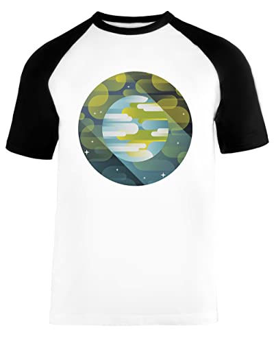 T-Shirt Baseball Unisexe Blanc et Noir Parfait pour Vos Sorties Décontractées en Ville