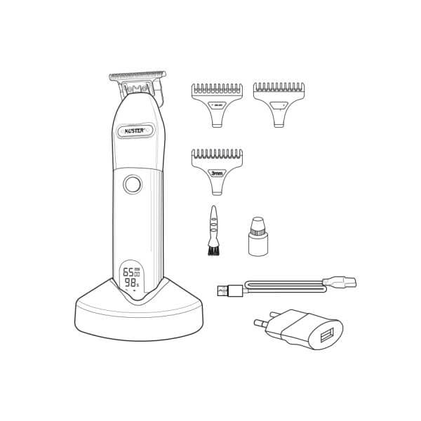 KUSTER Artik Tondeuse à cheveux Rasage Zero cheveux & barbe Kuster