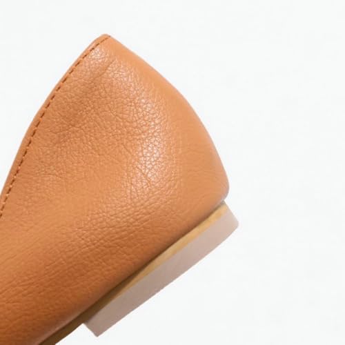 DINTAHA Square Toe Flats Closed Toe Ballet Flats Dressy Casual Slip On Ballerina Shoes3