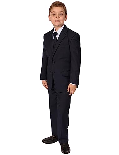 Costume trois pièces garçon tuxedo habillé revers encoche vêtement fête enfant