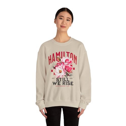 Lewis Hamilton Floral Unisex Crewneck Sweatshirt – F1 Racing Apparel | Still We Rise | Stylish and Comfortable Sweatshirt4