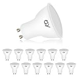 GY GU10 LED Bulbs Neutral White 4000K,8W 800lm Energy Saving Light Bulbs,Equivalent to 80W 120° Wide Beam for Ceiling Non-dimmable,Pack of 12