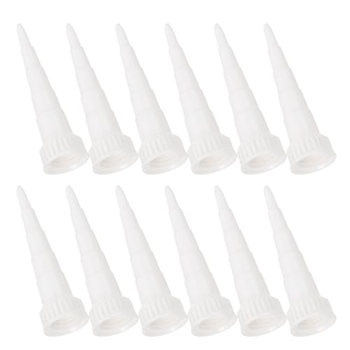 BESTonZON コーキングノズルチップ 25個セット チック製コーキングアプリケーターノズル 高耐圧対応シームレス接続 住宅 業務用修理ア