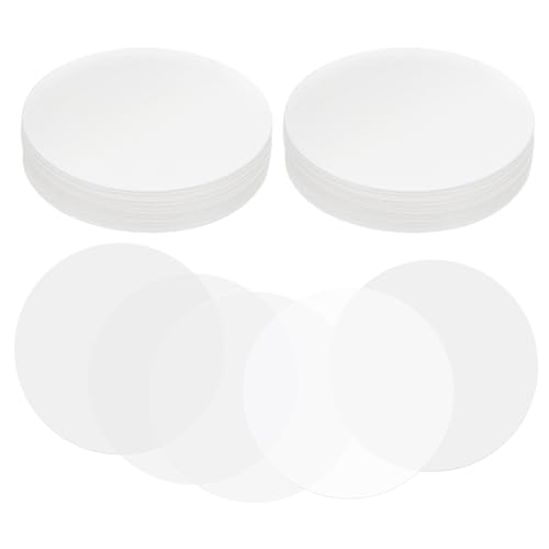 PATIKIL 1.3in (34mm) Pellicola Distintivo, 200 Pcs Trasparente Cerchio Mylars