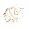 Beavorty Justice Scale Lapel Pins 4Pcs Gold Metal Badge Pins for Law Students and Wedding Party Men'S Suit Accessories #1