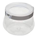 Home Basics Durable Plastic Flip-Top Food Storage Container with Removable Lid Clear Walls for Easy Monitoring | Versatile Storage for Dry Foods and Small Items