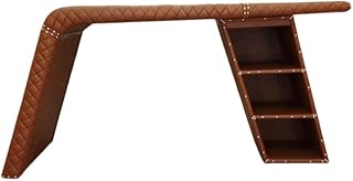 ARTIZANSTORE Executive Leather Writing Desk Furniture – Classic Office Executive Leather Writing Desk Home & Office Decor