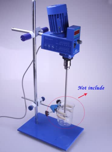 20L Electric Lab Digital Overhead Stirrer Mixer w/Stirring Sharft 2000rpm 220V