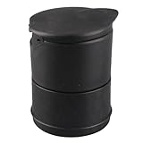 Alomejor Cubo de Basura para Coche, Diseño de Tapa Sellada, Cenicero Portátil para Coche, Soporte de Basura para Interior Limpio, Diseño de Plástico Montado en Vehículo para una Conducción Cómoda