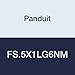 Panduit FS.5X1LG6NM Solid Wall Raceway, PVC, No Mounting Holes, 0.5" x 1" x 6