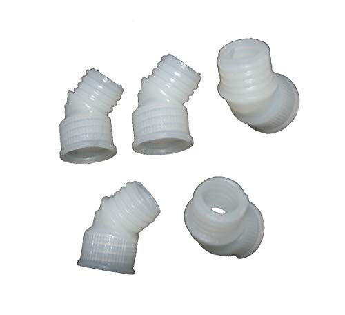 5 Winkelstücke Knickstücke für Kartuschen Kartuschendüse Cover