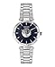 Versus Versace Sertie Collection Luxury Womens Watch Timepiece with a Silver Bracelet Featuring a Silver Case and Blue Dial