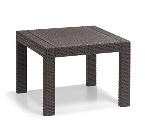 Allibert by Keter Balkonmöbel Set Victoria Balcony, braun/taupe, 3tlg., inkl. Sitz- und Rückenkissen, Kunststoff, flache Rattanoptik