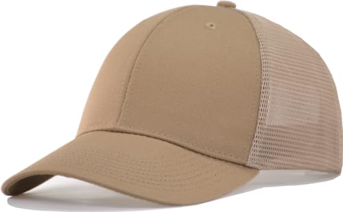 Image of TSSGBL M, L, XL, XXL Snapback Trucker Hats Baseball Caps Adjustable Blank Mesh Back Ball Caps for Men Women