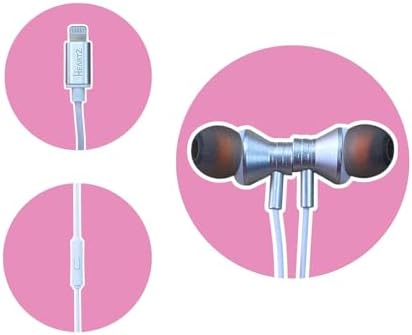 iPhone uyumlu lightning uyumlu çıkış A KALİTE EXTRA BASS METAL MAGNETİK UÇLAR STREO HD YÜKSEK SES 1,2M mikrofonlu KULAK İÇİ KULAKLIK (GÜMÜŞ BEYAZI) - Görsel 4