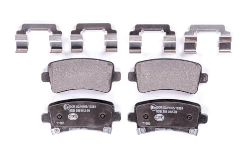 Plaquettes de frein HELLA T1663 avec indicateur d'usure pour Chevrolet et Buick