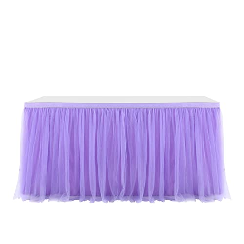 MeiYeAE Falda de mesa de tul L183 x 77 cm de gasa para banquetes, fiestas, bodas, fiestas de...