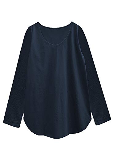 Image of A.T.U.N. (ALL THINGS UBER NICE) Womens Printed Cotton Long Sleeve Regular T-Shirt (Pack of 3)
