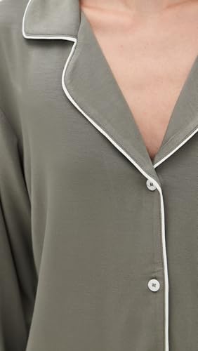 Image of Eberjey Gisele Classic Women's Pajama Set | Long Sleeve Shirt + Long Pants